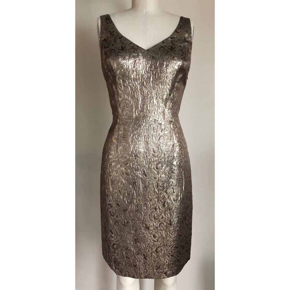 NWT Lauren Ralph Lauren Gold Cocktail Dress